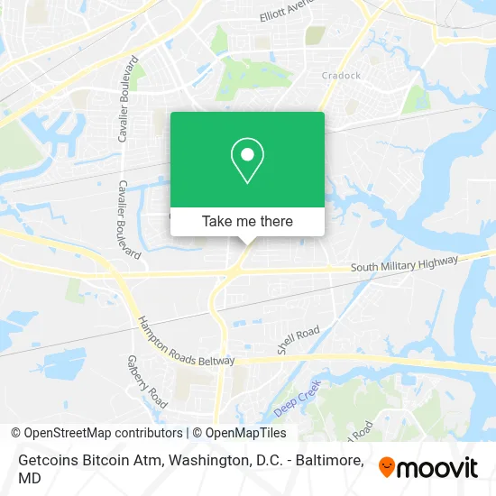 Getcoins Bitcoin Atm map