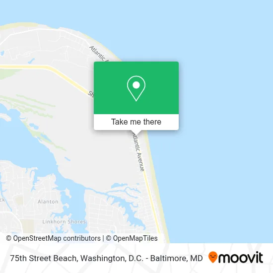 75th Street Beach map