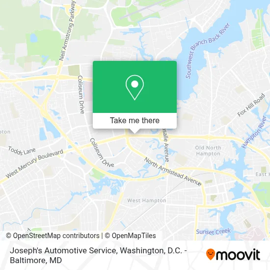 Joseph's Automotive Service map