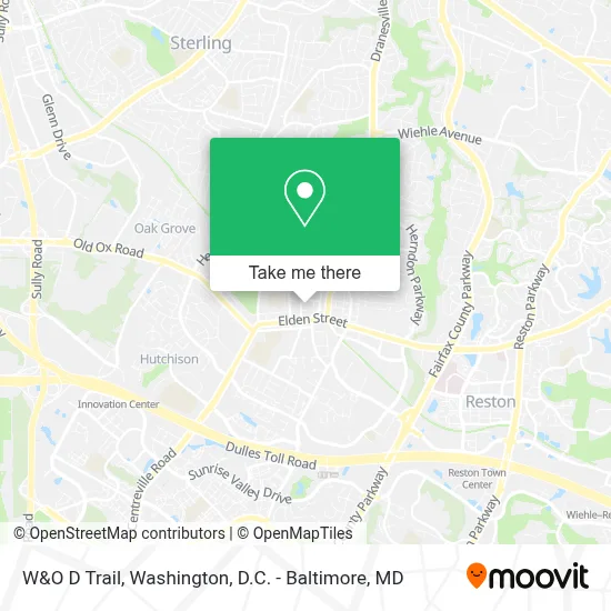 W&O D Trail map