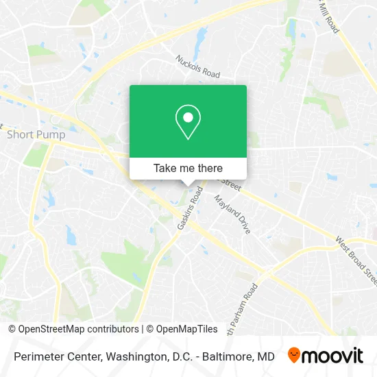 Perimeter Center map