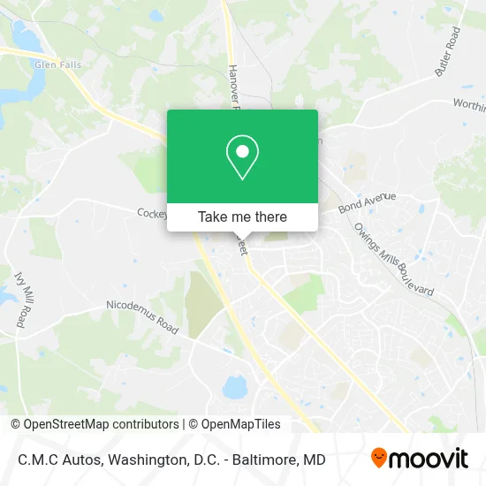 C.M.C Autos map
