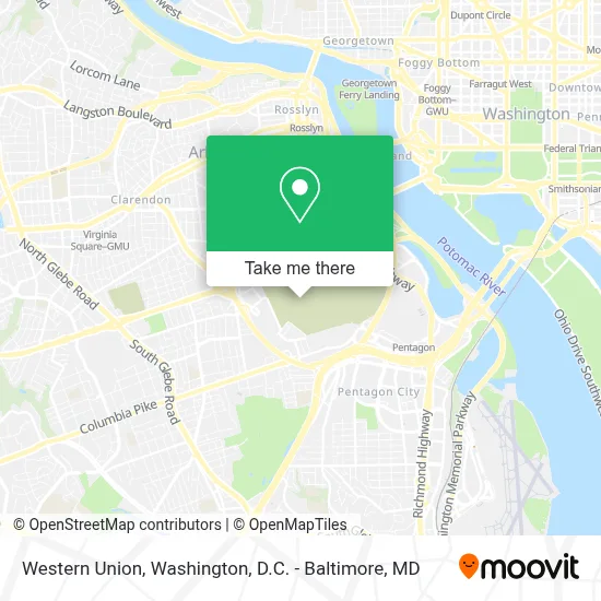 Western Union map