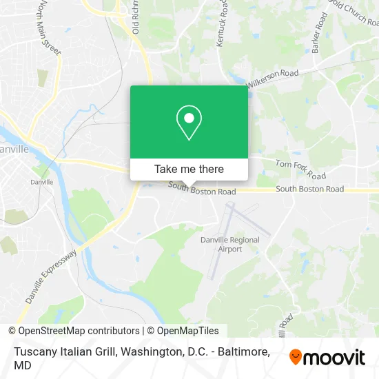 Tuscany Italian Grill map