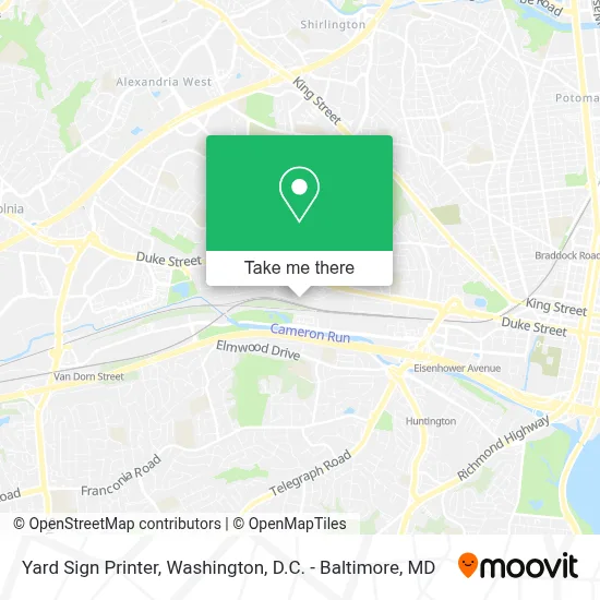 Yard Sign Printer map