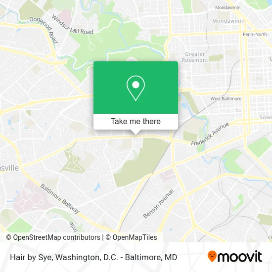 Hair by Sye map