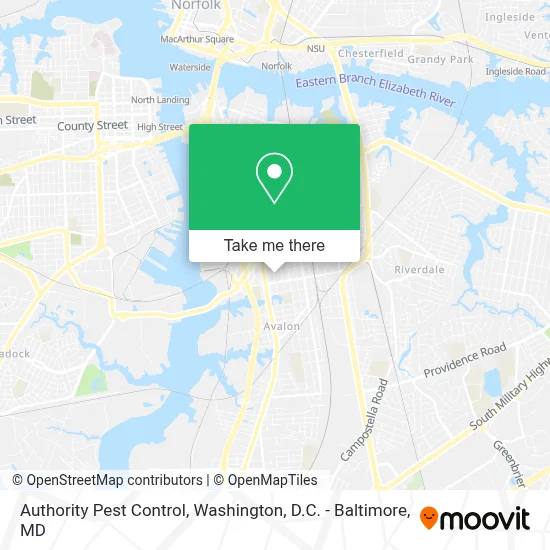 Authority Pest Control map