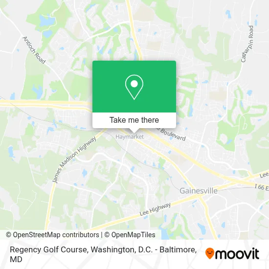 Regency Golf Course map