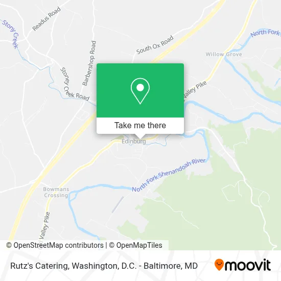 Rutz's Catering map