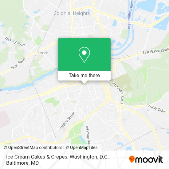 Ice Cream Cakes & Crepes map