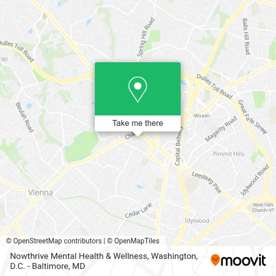 Nowthrive Mental Health & Wellness map