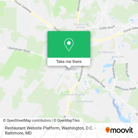 Restaurant Website Platform map