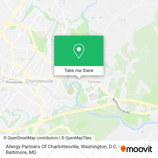 Allergy Partners Of Charlottesville map