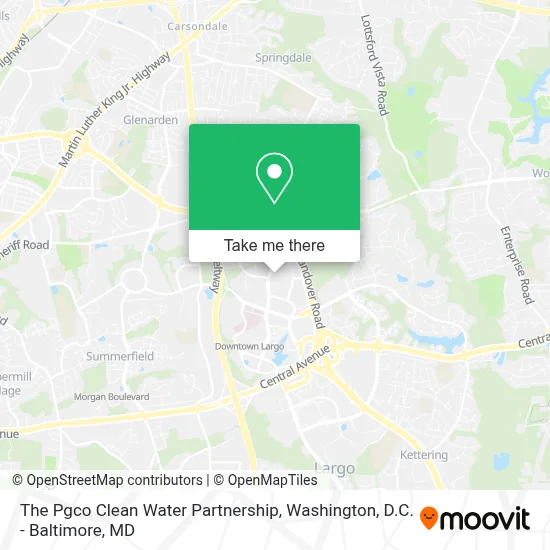 The Pgco Clean Water Partnership map