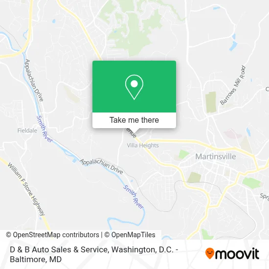 D & B Auto Sales & Service map