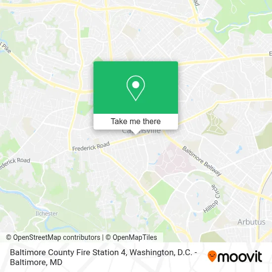 Baltimore County Fire Station 4 map