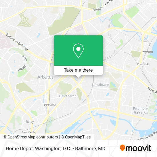 Home Depot map