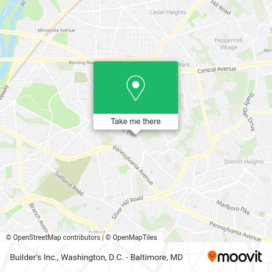 Builder's Inc. map
