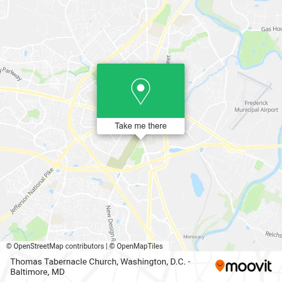 Thomas Tabernacle Church map
