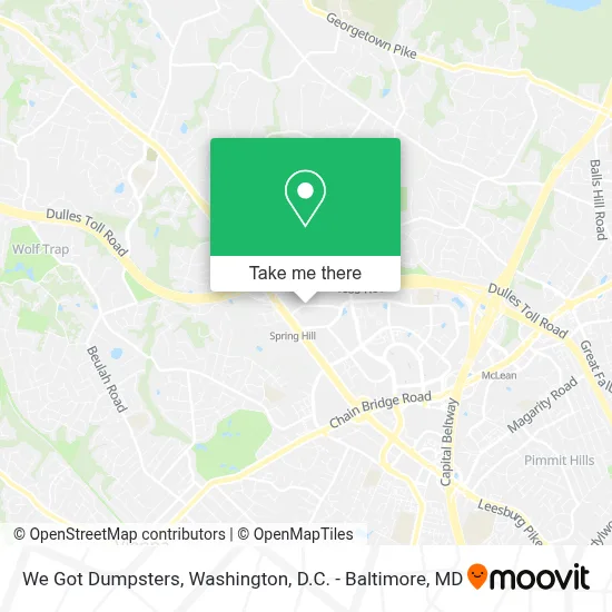 We Got Dumpsters map