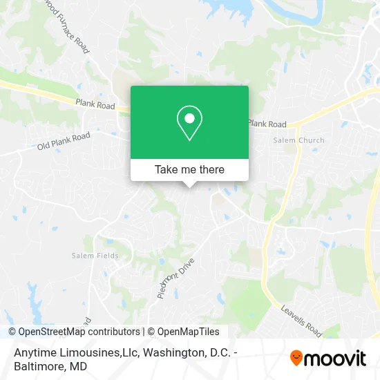 Anytime Limousines,Llc map