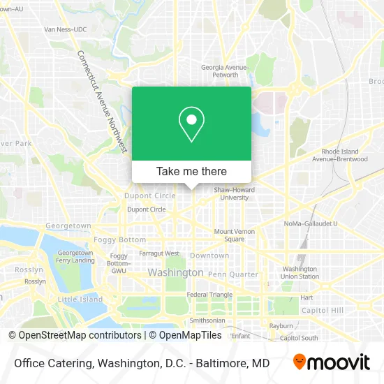Office Catering map