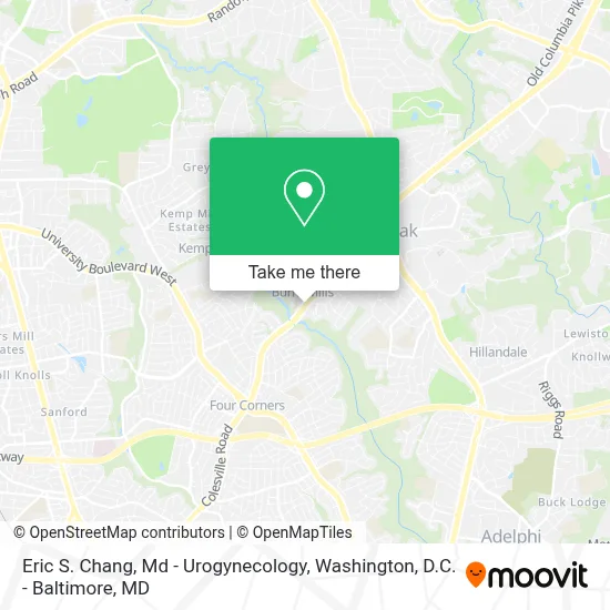 Eric S. Chang, Md - Urogynecology map