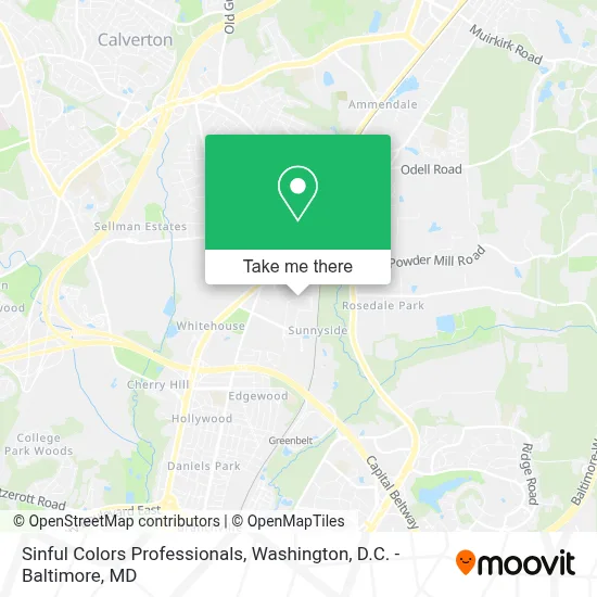 Sinful Colors Professionals map