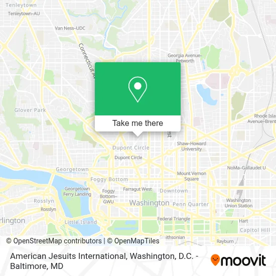 American Jesuits International map