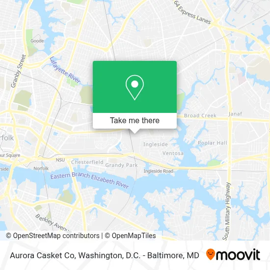Aurora Casket Co map