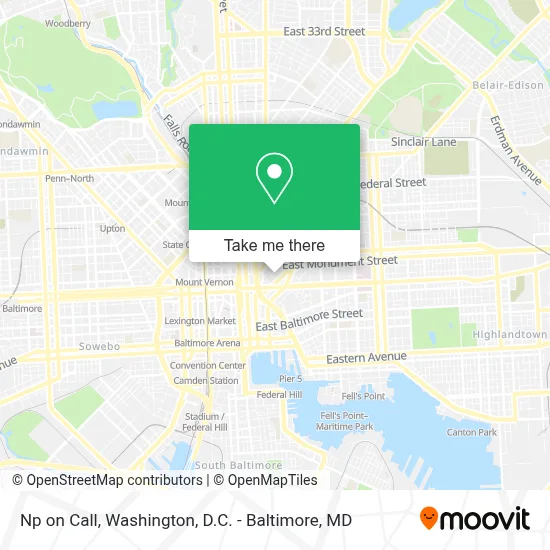 Np on Call map