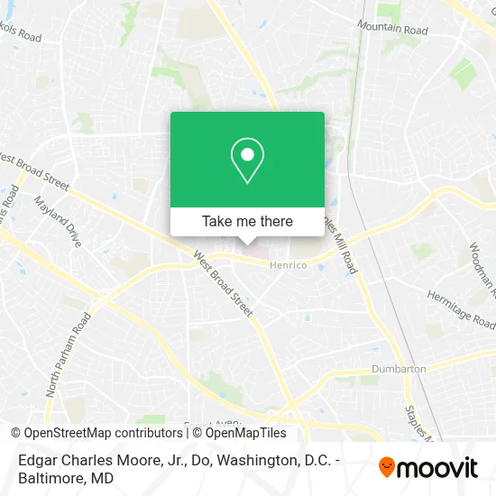 Edgar Charles Moore, Jr., Do map