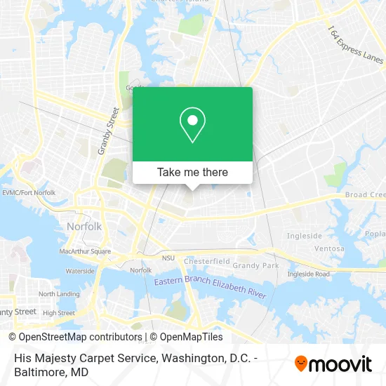 His Majesty Carpet Service map