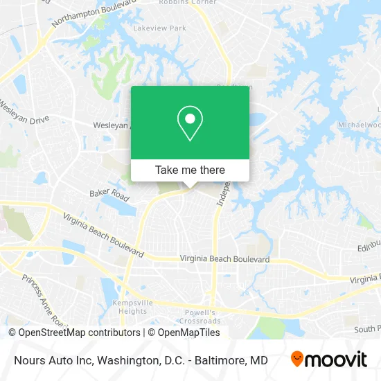 Nours Auto Inc map