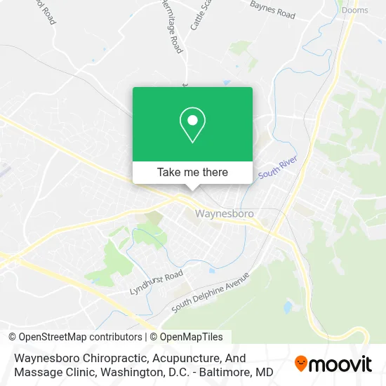Waynesboro Chiropractic, Acupuncture, And Massage Clinic map