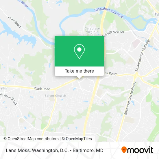 Lane Moss map