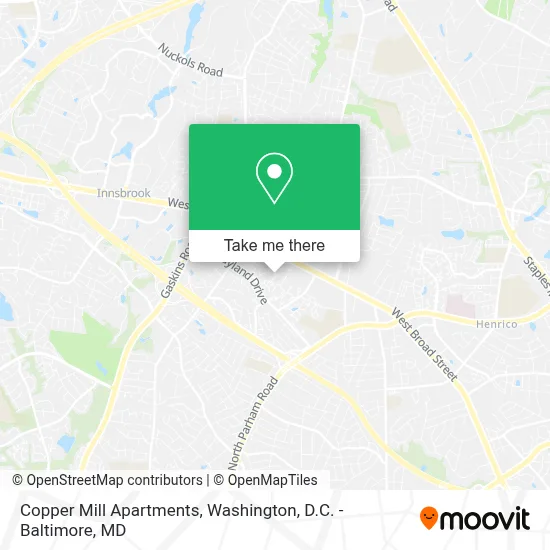 Copper Mill Apartments map