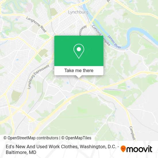 Ed's New And Used Work Clothes map