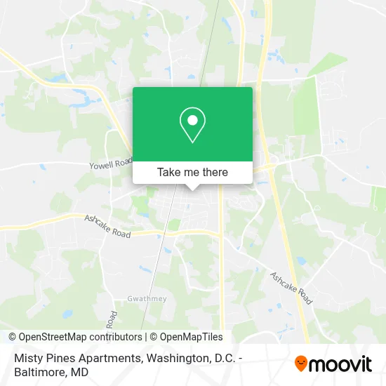 Misty Pines Apartments map
