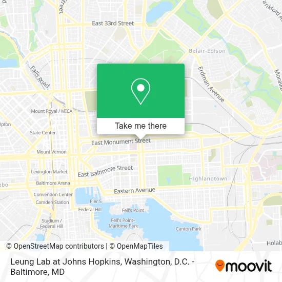 Leung Lab at Johns Hopkins map