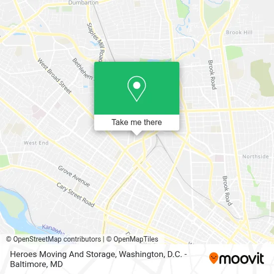Heroes Moving And Storage map