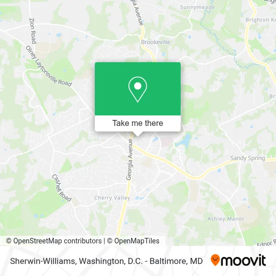 Sherwin-Williams map