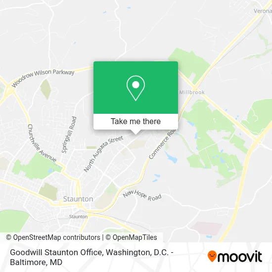 Goodwill Staunton Office map