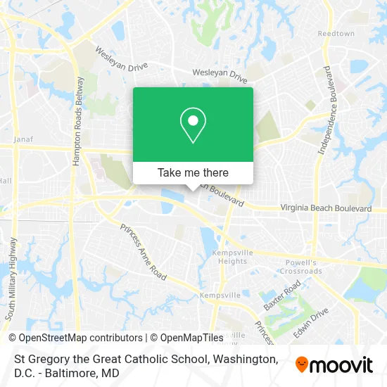 St Gregory the Great Catholic School map