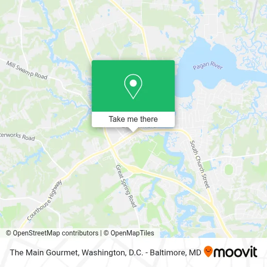 The Main Gourmet map