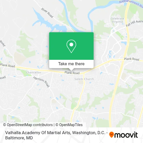 Valhalla Academy Of Martial Arts map