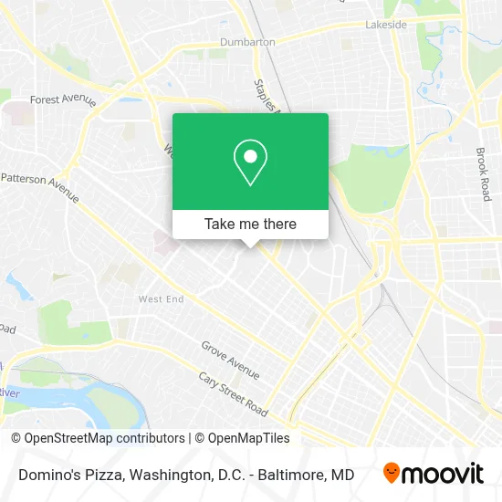 Domino's Pizza map
