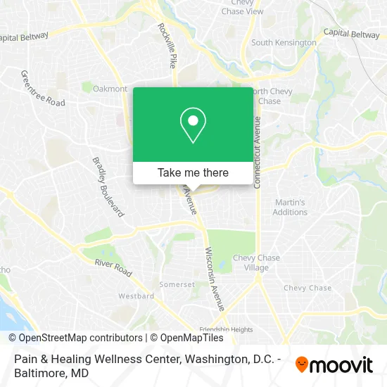 Pain & Healing Wellness Center map