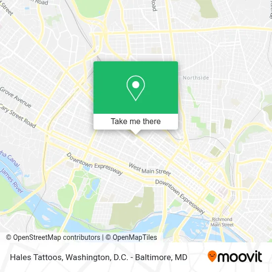 Hales Tattoos map