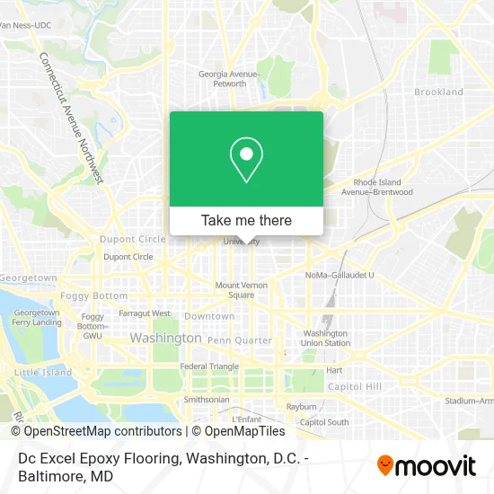 Dc Excel Epoxy Flooring map